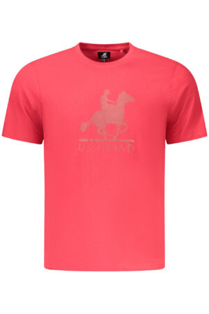 US GRAND MEN'S SHORT-SLEEVED RED T-SHIRT
