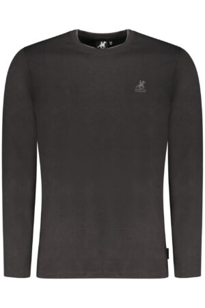 US GRAND MEN'S LONG-SLEEVED BLACK T-SHIRT